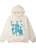 New Fashion Trendy Street Hoodie Korean Version Of Loose Lazy Casual Hooded Printing Jacket