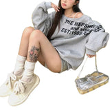Sales Of 100,000] Printed Gray Oblique Shoulder Shawl Women's Spring Loose Design Sense Oversize