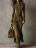 Fashion Style In Autumn And Winter 2025, Zippered And Straight-Fork