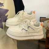 Korean Version Of Spring And Summer New Ins Tide Thick Bottom Comfort Height Wear-Resistant Leisure Sports Small White Shoes Women's