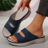 New Summer Thick-Soled Slippers Women's Shoes Thick Soles With Casual Slippers Outside Wearing Cold