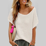Summer Beach Hooded Hollow Knitted Round Neck Loose Large Size Sun Protection