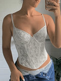 Asymmetric Lace Corset Top- Outfit