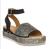 2025 Summer New Water Drill With A Buckle Of Loose Cake Women's Shoes Fashion Thick-Soled Sandals