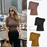 Women's ZA Explosion New Multi-Color Oblique Shoulder Design Side