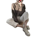 Sweater Jacket Autumn And Winter Korean Version Of The Fashion Loose Net Wear Chic Net Red Lazy Wind Long-Sleeved