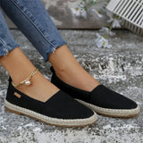 Shoes Women 2025 Autumn New Round Head Cover Comfortable Flat Bottom Large-Size Pedal Bean