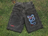 Baggy Denim Shorts Harajuku Y2K Jeans Hip-Hop Vintage Summer Brother 211-1-Outfit