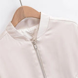 Fall 2025 Pilot Jacket Heavy Industry Zip Loose Waist Jacket Flip Pocket Long-Sleeved