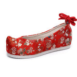 Zingj Shoes, Hanfu Shoes, Brocade Pomegranate Flower Jacquard, Ancient Women's Single