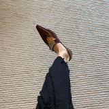 Beautiful Red Single Shoes 2025 Spring New Retro Light Mouth With Skirt Flat Bottom Mary Precious