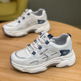 Dad Shoes Women In Tide 2025 Spring And Autumn New Breathable Thick Background Wear-Resistant Hong Kong Wind Blowing Street Leisure Sports