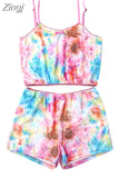 Women 2 piece set Velvet Sleepwear Sexy Spaghetti Strap Shorts Pajamas Suit Ladies Casual Sleepwear Female Pajama Party