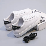 White Shoes Female Students Korean Version Is Very Spring And Autumn Leather Flat Shoes Sneakers Breathable Women's Board