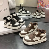 Shoes Women Plus Velvet Warm Thick-Soled Shoes 2025 Winter New Korean Version Of Casual Sports Shoes