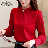 Mujer De Moda 2023 Chiffon Womens Tops and Blouses Long Sleeve Feminina Women Shirts Tops Fashion Shirt