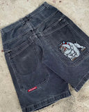 Baggy Denim Shorts Harajuku Y2K Jeans Hip-Hop Vintage Summer Brother 211-1-Outfit