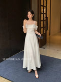 Xixi 2025 Summer New High-Waisted Temperament Elegant Dress High-End Long Dress