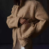 Women's Explosive Beads Decorated With Small Collar Jacket