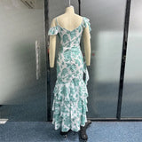 Zingj 2023 New Summer Elegant Sleeveless V-Neck Dress Slim Dress-Outfit