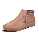 9152 Winter Martin Boots Men's High-Help Leisure Trend With Leather Shoes Warm And Velvet Thick Cotton Shoes