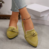 Pointed Large-Size Flying Flat Sole Single Shoes Women's Bow Breathable Sleeve Lazy Working