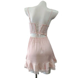 New Sexy Pajamas Women Summer Pure Desire Sling Skirt With Chest Cushion Ice Silk Satin Spring And Summer High-End