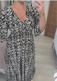 Summer Explosion Super Fairy V Collar Seaside Holiday Beach Print Loose