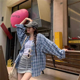 Plaid Shirt Women 2025 Spring And Autumn New Loose Lazy Trinkets