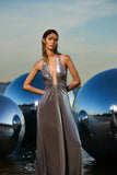 Women's Solid Color Sexy Perspective Low-Breastless Sleeveless Babes Dress Women
