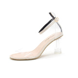Summer New Women's Transparent Sandals Crystal Korean Version Of 100, With Coarse Heel Casual Sandals Women's High