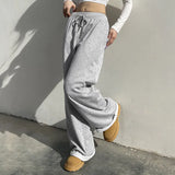 Casual Solid Color SweatpantsOutfit