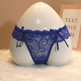 Thong Female Feeling Scarless Bow Knot Hollow Temptation Close To The Thin Low-Waist T