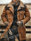 Autumn And Winter Men's Coat Velvet Jacket More Pocket Coat More