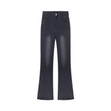 Zingj Black Jeans Female Autumn And Winter Hot Girl High Waist Show Thin Versatile Pants Retro Micro Horn