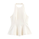 Women's Clothing INS Net Red Explosion Fashion Short-Term Under The Elastic Hanging Neck
