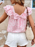 Women's Shirts 2025 Summer New Fashion Flower Butterfly