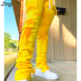 Velvet Joggers Women Pants Drawstring With Pocket Joggers High Waist Sweatpants Streetwear Winter Clothes For