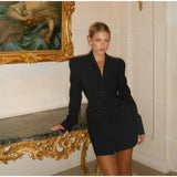 Women's Explosive Elegant High-Waisted V-Neck Suit Dress Short