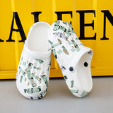 Men's New Summer Wear Sports Driving Two Holes To The Foot Feel Anti-Slip Beach
