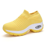 Explosion Women's Shoes Air Cushion Flying Sneakers Shoes Shoes Fashion Rocking Shoes Casual Shoes Socks