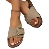 Summer Net Red New Fashion Wear Anti-Slip Cork Toeside Beach Women's Shoes Large