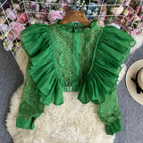 Zingj Lace Lace Long-Sleeved