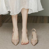 Women's Spring And Summer Light Mouthed Wedding Shoes Large-Size Fashion 2025 Nude Small Scent Wind And Bag