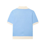 For Women's INS Burst Color V-Neck Knitted Shirt + Short Skirt