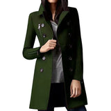 And Winter New Japanese And Korean Burst Single Long Hair, The Female Coat Cuff Zipper Coat Double Buckle