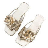 New Sandals Women's Large Size Women's Shoes Flowers Thick-Soled Casual Women's Sandals