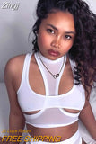 Hollow Out Y2K 2023 Summer Crop Top Sexy Women Black Sleeveless White Beach Casual Streetwear Party Tank Tops