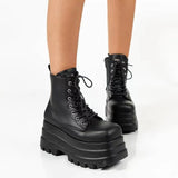 Women's Shoes 2025 Spring And Autumn Martin Boots With Loose Cake Thick-Sided Short Boots Round Head Fashion Women's