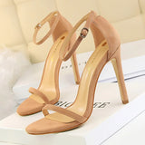 Sexy High Heels New Women Pumps Comfort Women Shoes Block Heels Ladies Shoes Buckle Women Heels Female Shoes Women